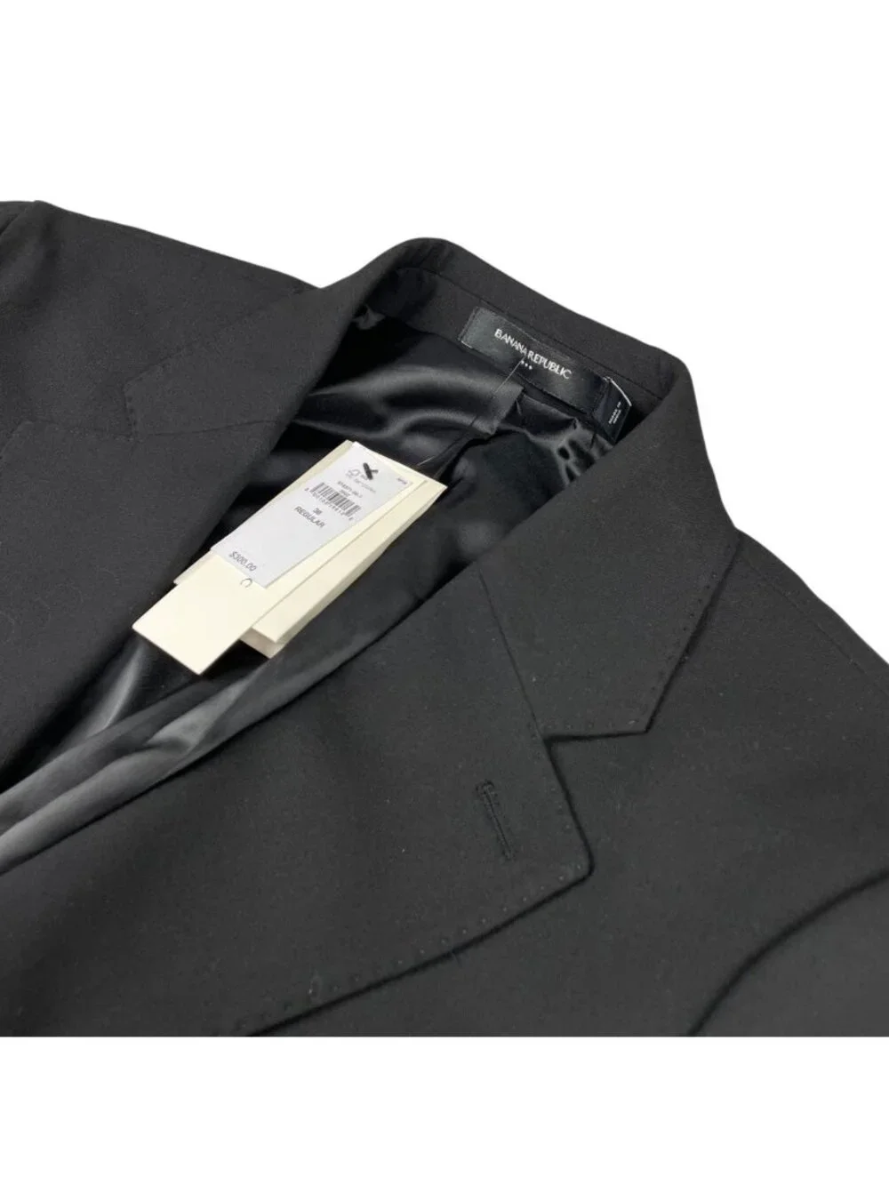 NEW Banana Republic Men’s Performance Tailored Fit 2-Button Blazer Black • 36R